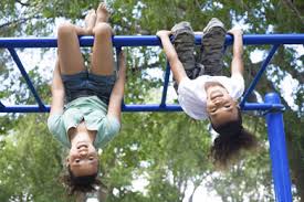 kids on monkey bars